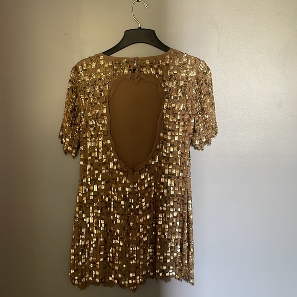 TOPSHOP; Gold Mini Dress✨ - Picture 6 of 6